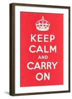 Keep Calm and Carry On-null-Framed Art Print