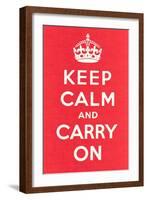 Keep Calm and Carry On-null-Framed Art Print