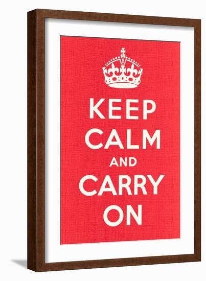 Keep Calm and Carry On-null-Framed Art Print