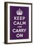 Keep Calm and Carry On-null-Framed Art Print