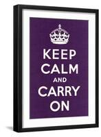 Keep Calm and Carry On-null-Framed Art Print