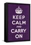 Keep Calm and Carry On-null-Framed Stretched Canvas