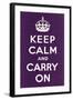 Keep Calm and Carry On-null-Framed Art Print