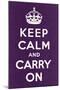 Keep Calm and Carry On-null-Mounted Art Print