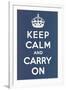 Keep Calm and Carry On-null-Framed Art Print