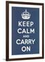 Keep Calm and Carry On-null-Framed Art Print