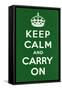 Keep Calm and Carry On-null-Framed Stretched Canvas