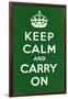 Keep Calm and Carry On-null-Framed Art Print