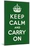 Keep Calm and Carry On-null-Mounted Art Print