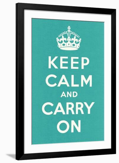 Keep Calm and Carry On-null-Framed Art Print