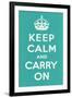 Keep Calm and Carry On-null-Framed Art Print