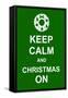 Keep Calm and Christmas On-prawny-Framed Stretched Canvas