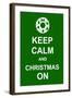 Keep Calm and Christmas On-prawny-Framed Art Print