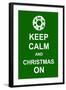 Keep Calm and Christmas On-prawny-Framed Art Print