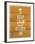 Keep Calm and Clown on Quote on Folded in Four Paper Texture-ONiONAstudio-Framed Art Print