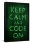 Keep Calm and Code On Poster-null-Framed Stretched Canvas