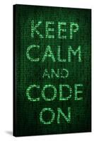 Keep Calm and Code On Poster-null-Stretched Canvas