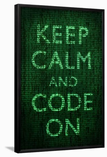 Keep Calm and Code On Poster-null-Framed Poster