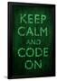 Keep Calm and Code On Poster-null-Framed Poster