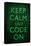 Keep Calm and Code On-null-Framed Stretched Canvas