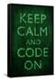 Keep Calm and Code On-null-Framed Stretched Canvas