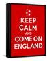 Keep Calm and Come on England-Thomaspajot-Framed Stretched Canvas
