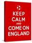 Keep Calm and Come on England-Thomaspajot-Stretched Canvas