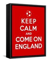 Keep Calm and Come on England-Thomaspajot-Framed Stretched Canvas