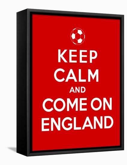 Keep Calm and Come on England-Thomaspajot-Framed Stretched Canvas