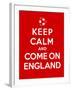 Keep Calm and Come on England-Thomaspajot-Framed Art Print