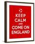 Keep Calm and Come on England-Thomaspajot-Framed Art Print