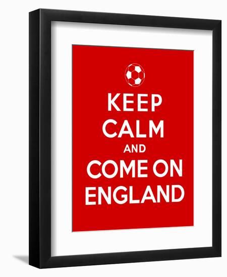 Keep Calm and Come on England-Thomaspajot-Framed Art Print