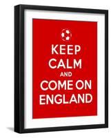 Keep Calm and Come on England-Thomaspajot-Framed Art Print