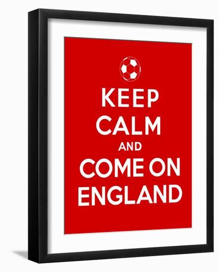 Keep Calm and Come on England-Thomaspajot-Framed Art Print