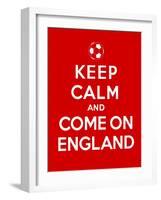 Keep Calm and Come on England-Thomaspajot-Framed Art Print