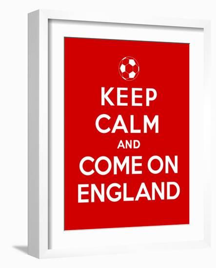 Keep Calm and Come on England-Thomaspajot-Framed Art Print