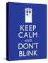 Keep Calm and Don't Blink Television Poster-null-Stretched Canvas