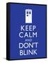 Keep Calm and Don't Blink Television Poster-null-Framed Stretched Canvas