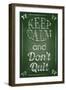 Keep Calm and Don't Quit-Bratovanov-Framed Art Print