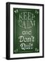 Keep Calm and Don't Quit-Bratovanov-Framed Art Print