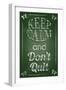 Keep Calm and Don't Quit-Bratovanov-Framed Art Print