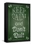 Keep Calm and Don't Quit-Bratovanov-Framed Stretched Canvas