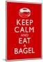 Keep Calm and Eat a Bagel-null-Mounted Poster