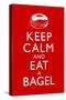 Keep Calm and Eat a Bagel-null-Stretched Canvas
