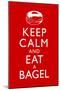 Keep Calm and Eat a Bagel-null-Mounted Poster