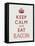 Keep Calm and Eat Bacon Art Poster Print-null-Framed Stretched Canvas