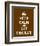 Keep Calm and Eat Chocolate-The Vintage Collection-Framed Art Print