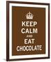 Keep Calm and Eat Chocolate-The Vintage Collection-Framed Giclee Print