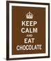 Keep Calm and Eat Chocolate-The Vintage Collection-Framed Giclee Print