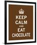 Keep Calm and Eat Chocolate-The Vintage Collection-Framed Giclee Print